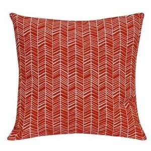 Orange Chevron Throw Pillows - 4